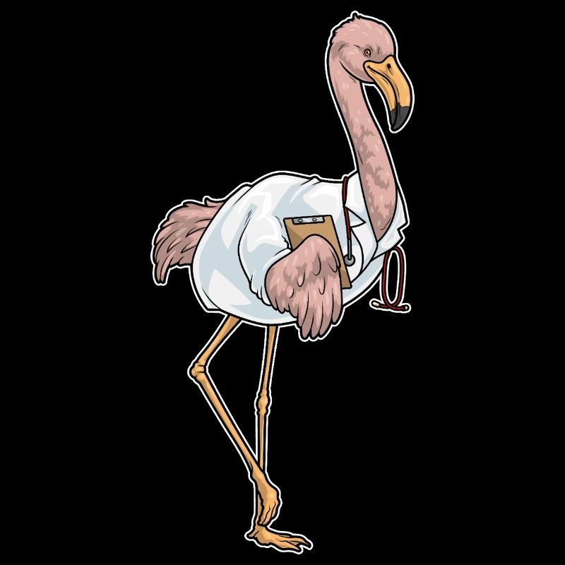 Flamingo Arzt Stethoskop