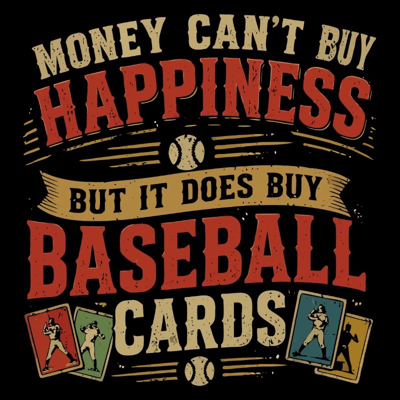 Baseball- und Glückskarten: Design-Leidenschaft