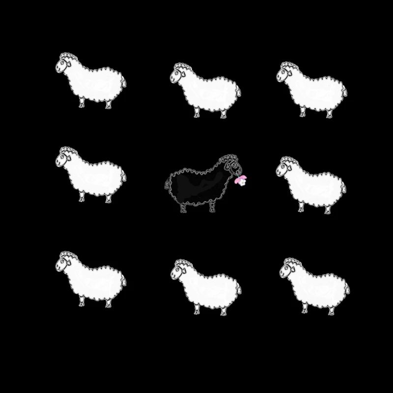 Le mouton noir.