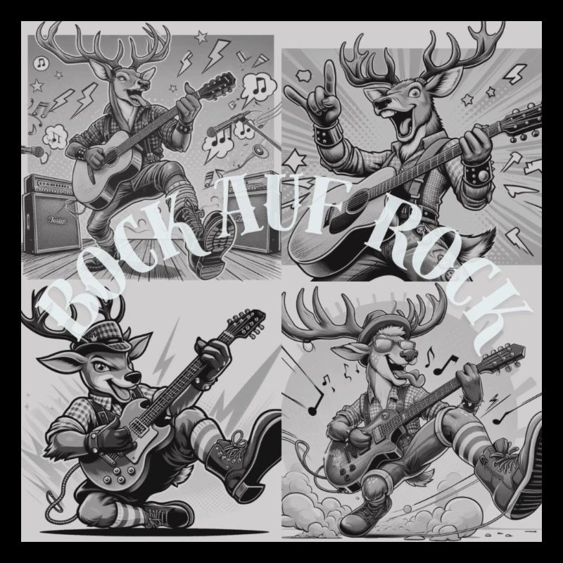 Illustration du groupe de rock de Rudolph