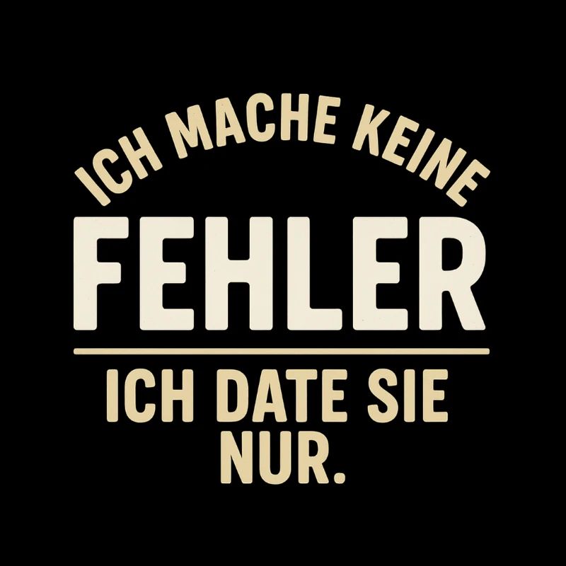 Ich date sie nur – Fehlerthema