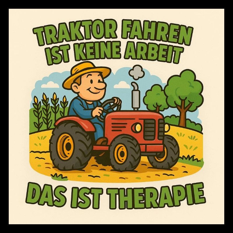 Traktor Therapie Cartoon