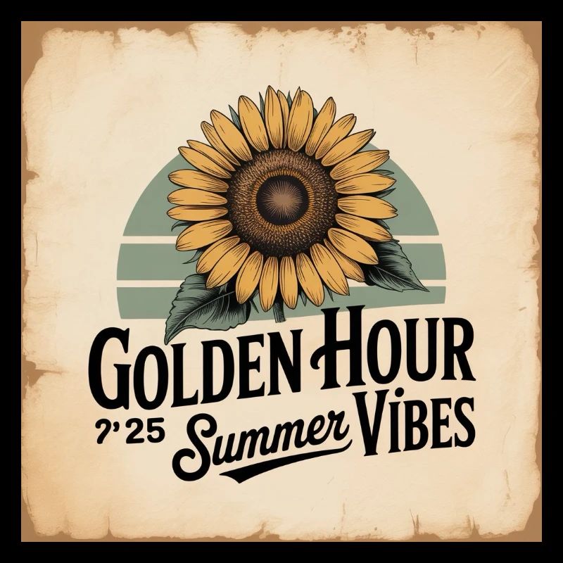 Sunflower Summer Vibes Inspired Design