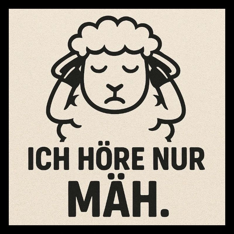 Ich Hör Nur Mäh Schaf Design