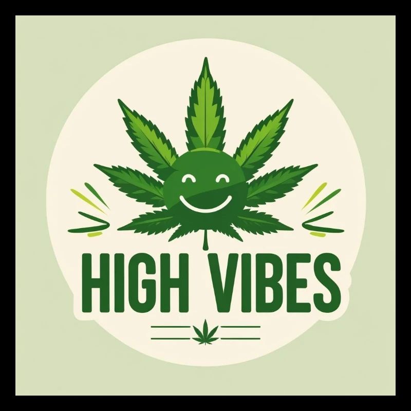 High Vibes Grüne Freude