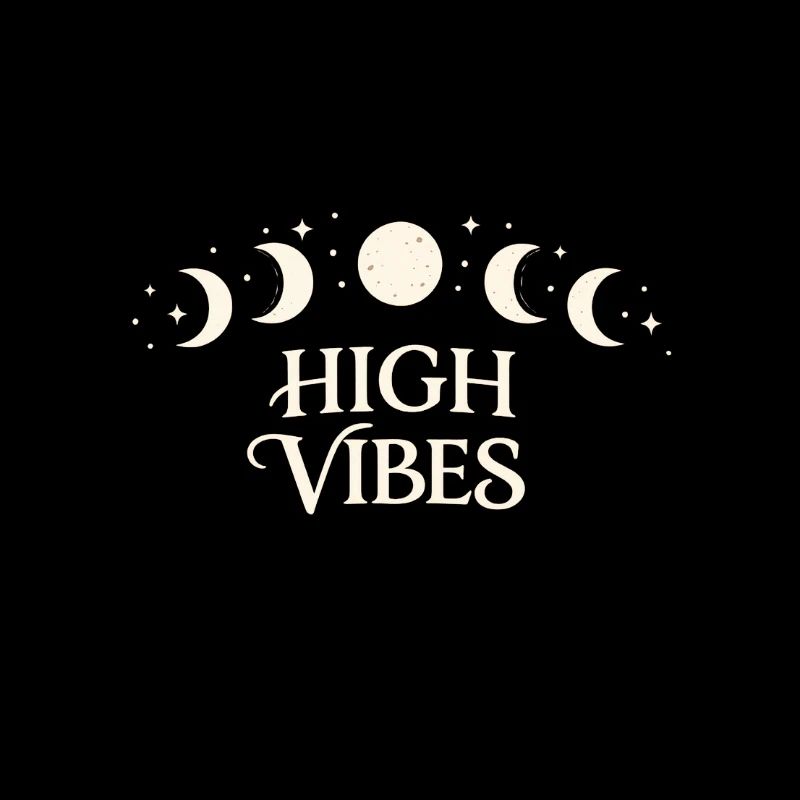 High Vibes Moon Phases Pattern