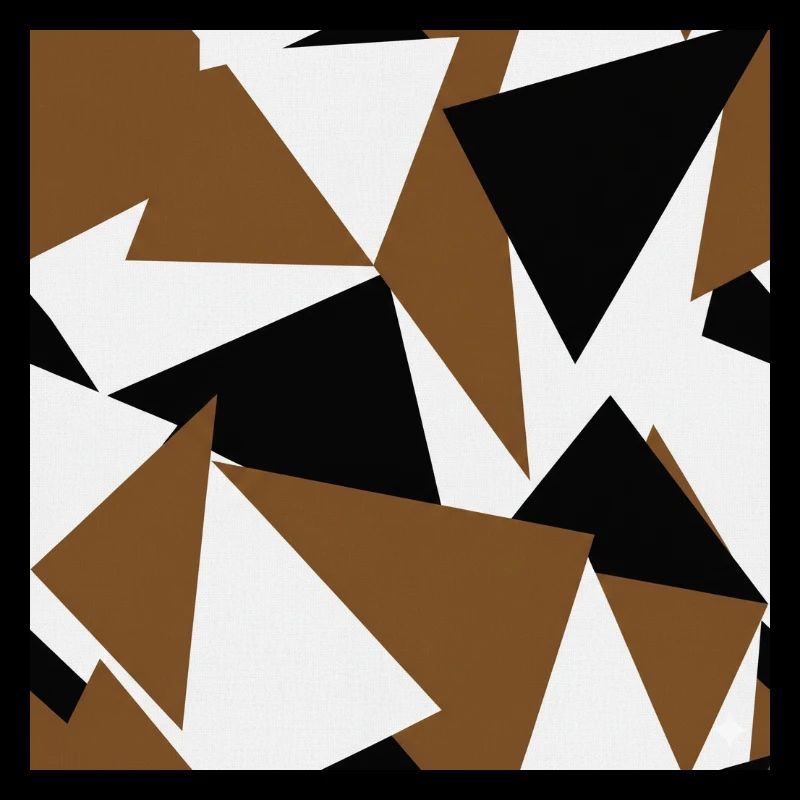 Géométrie des triangles brun-noir