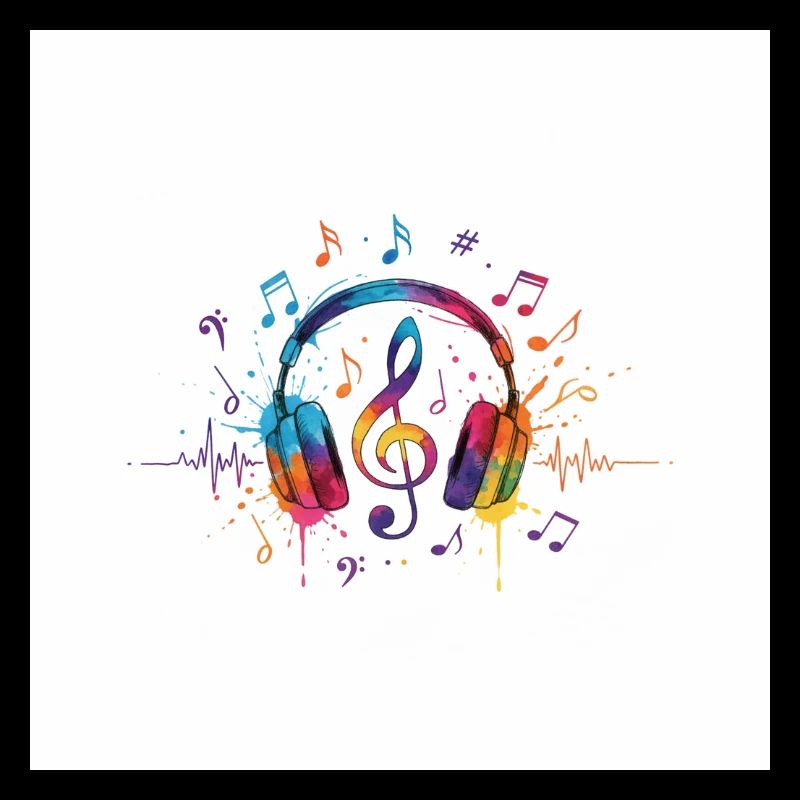 Conception musicale colorée pour casques
