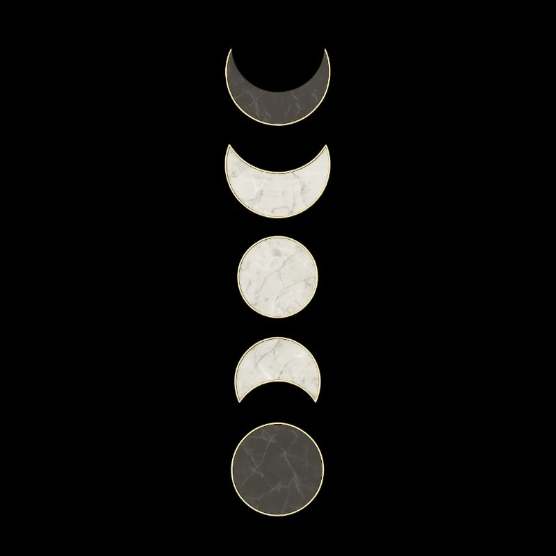 Phases de Lune Motif Marbré