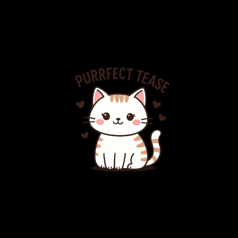 Mignon chat taquiner Slogan