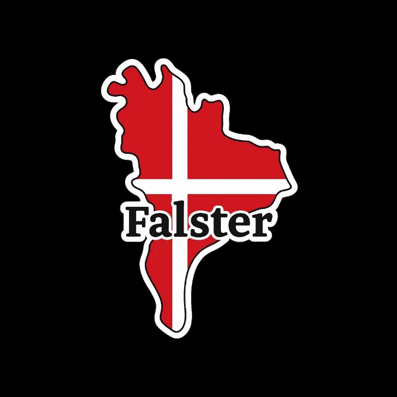 Falster Sihlouette avec drapeau