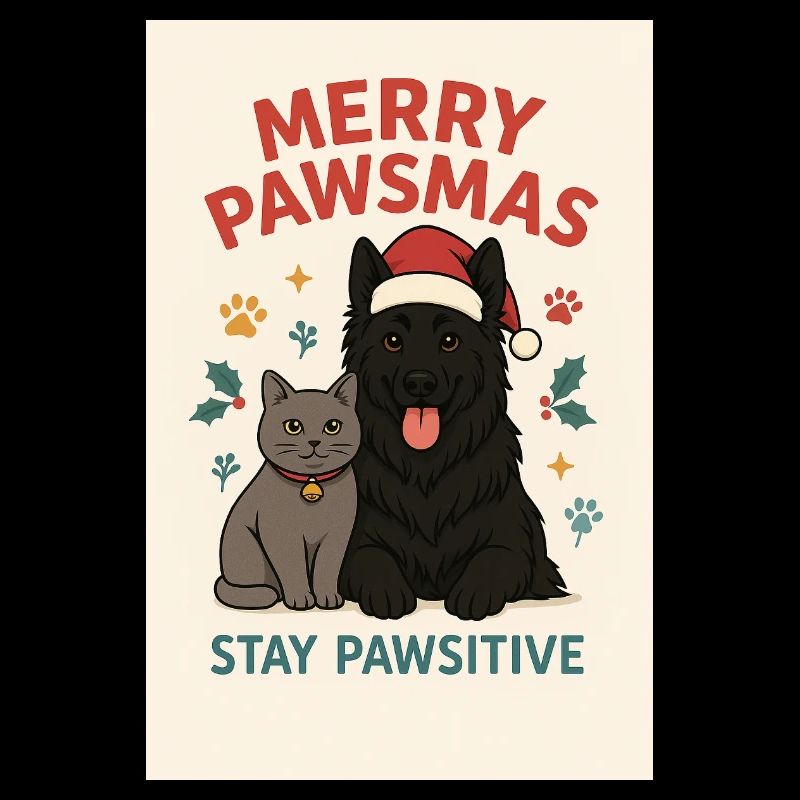Pawsmas Freude Hund und Katze