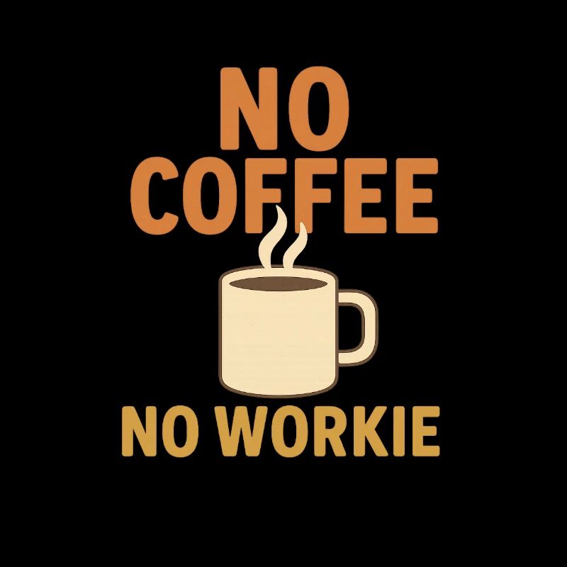 Pas de café, pas de t-shirt Workie