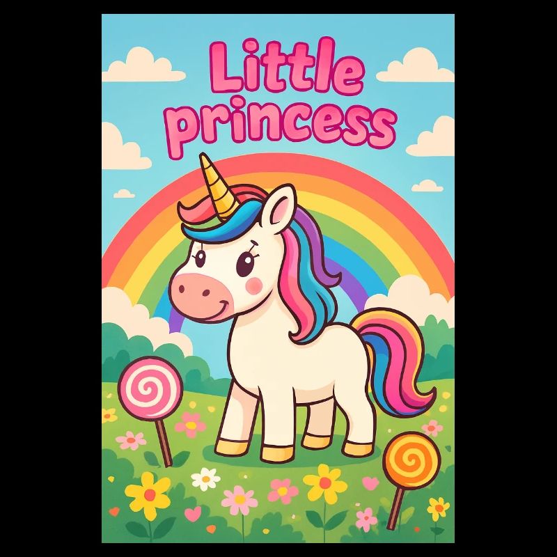 Licorne Petite Princesse Arcenciel