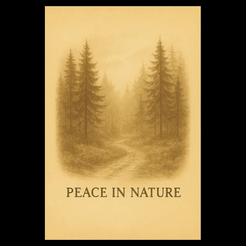 Calme dans le chemin forestier