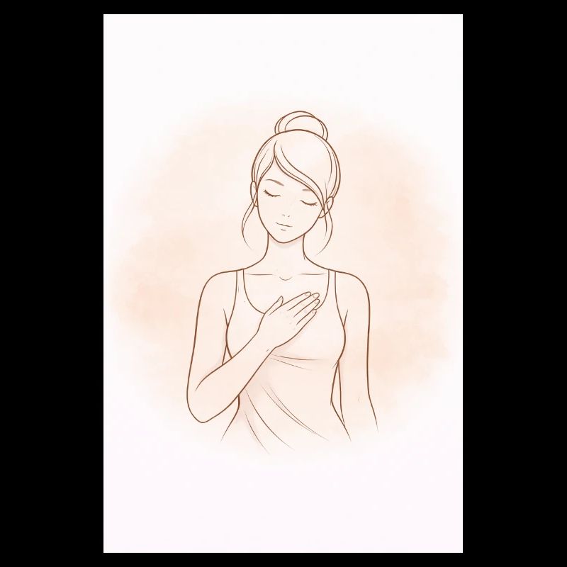 Heart Touch in Delicate Sketch