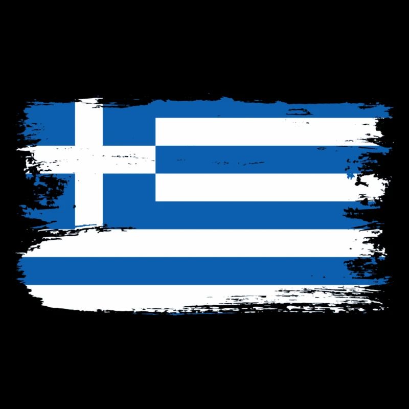 Pinselstrich der griechischen Flagge