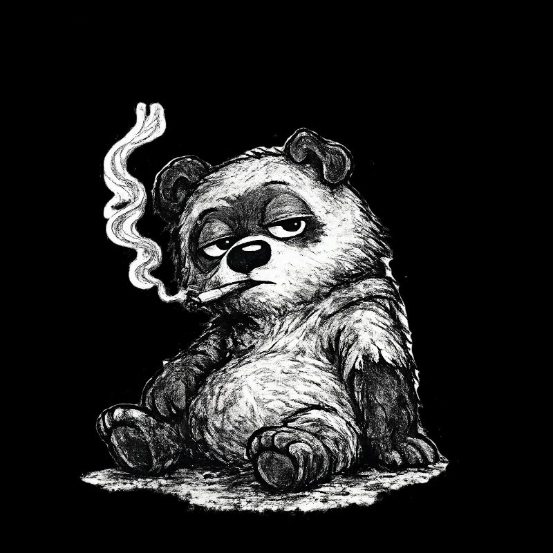 Meh Bear – Unbothered Sketch (Sarcasm)