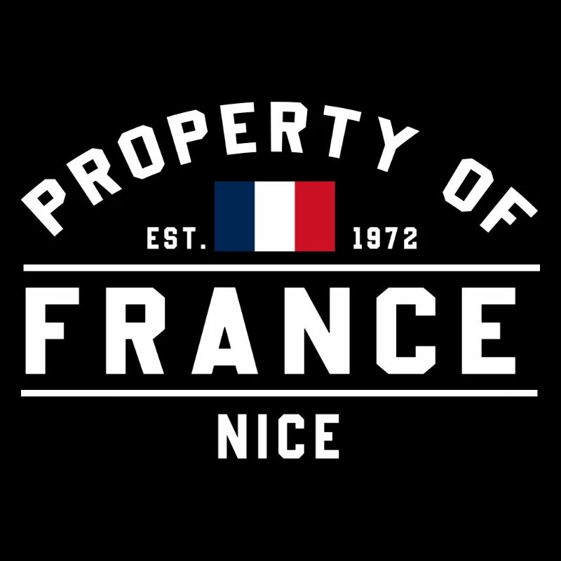 Typographie Drapeau Vintage Français