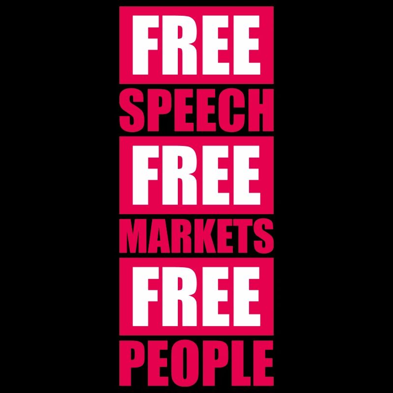 Marché de la liberté d’expression Peuple Libertarian Freedom Logo