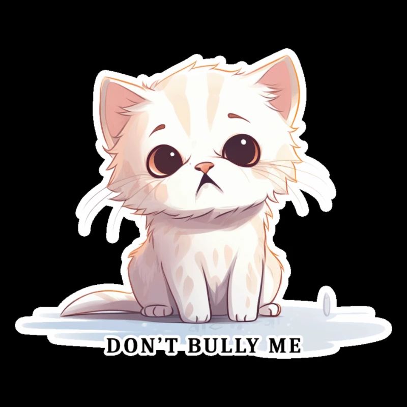 Don’t Bully Me - Chat mignon avec message