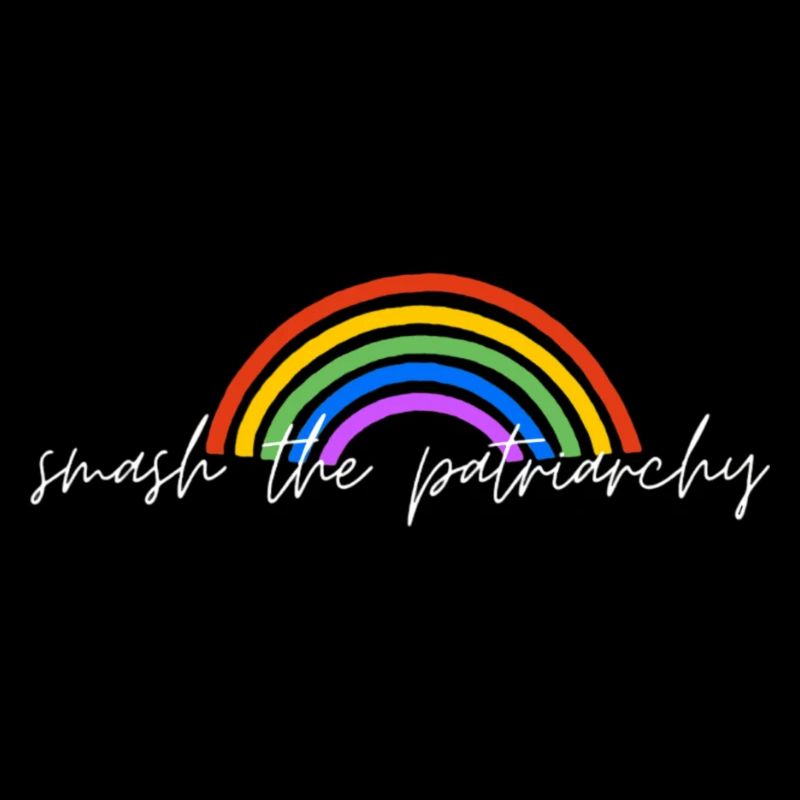 🌈 Smash the Patriarchy – Feminist Rainbow Design