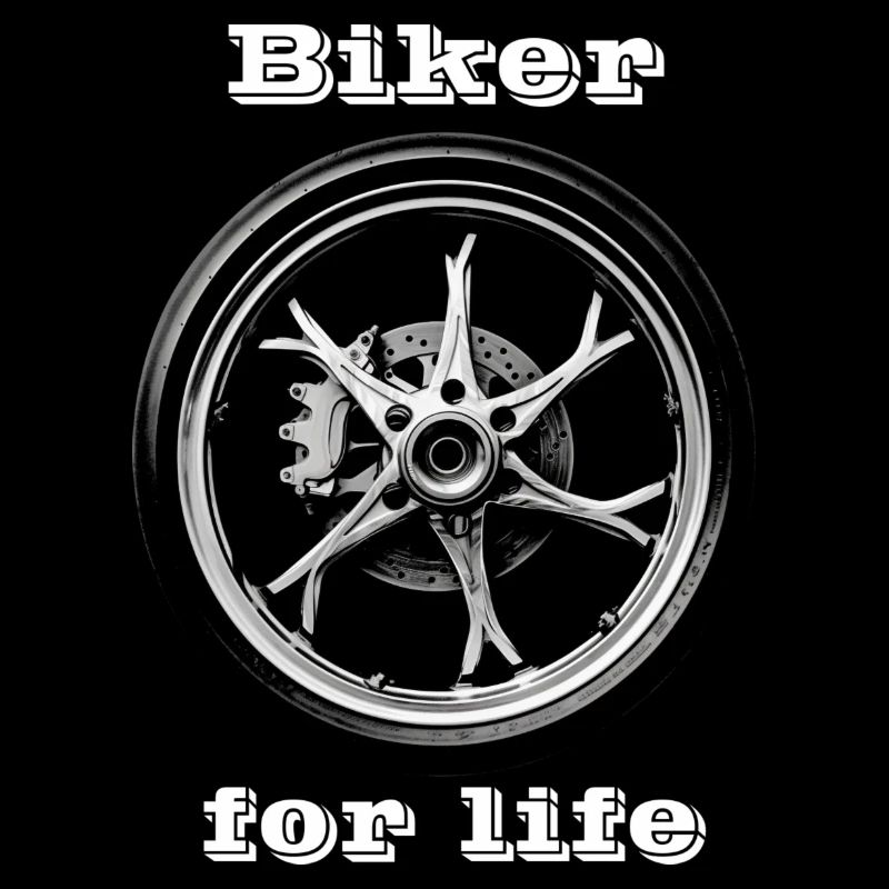 Biker for Life blanc
