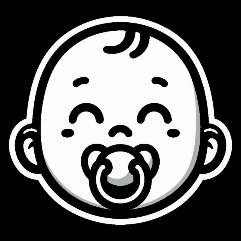 Bébé avec sucette