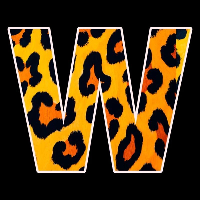 W Leopard Print Kraft