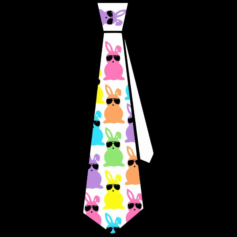 Pastel Rabbits Sunglasses Tie Pattern