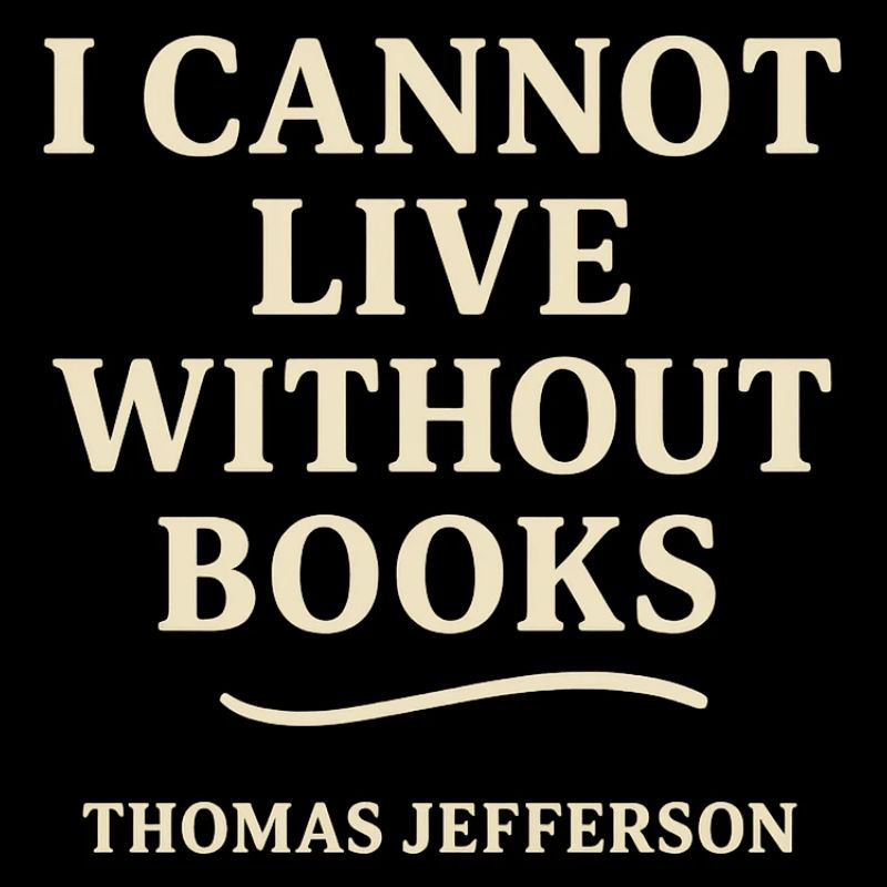 I can't live without books