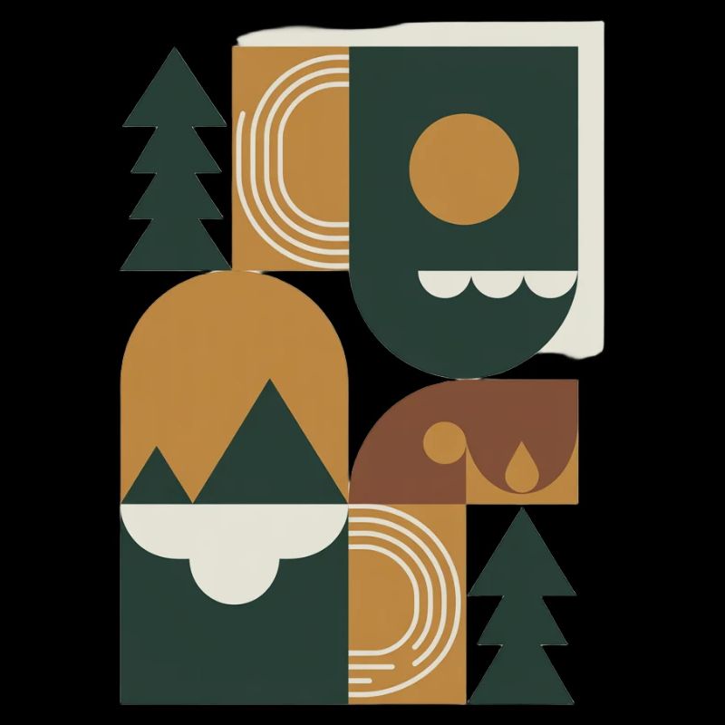 Geometric nature block design