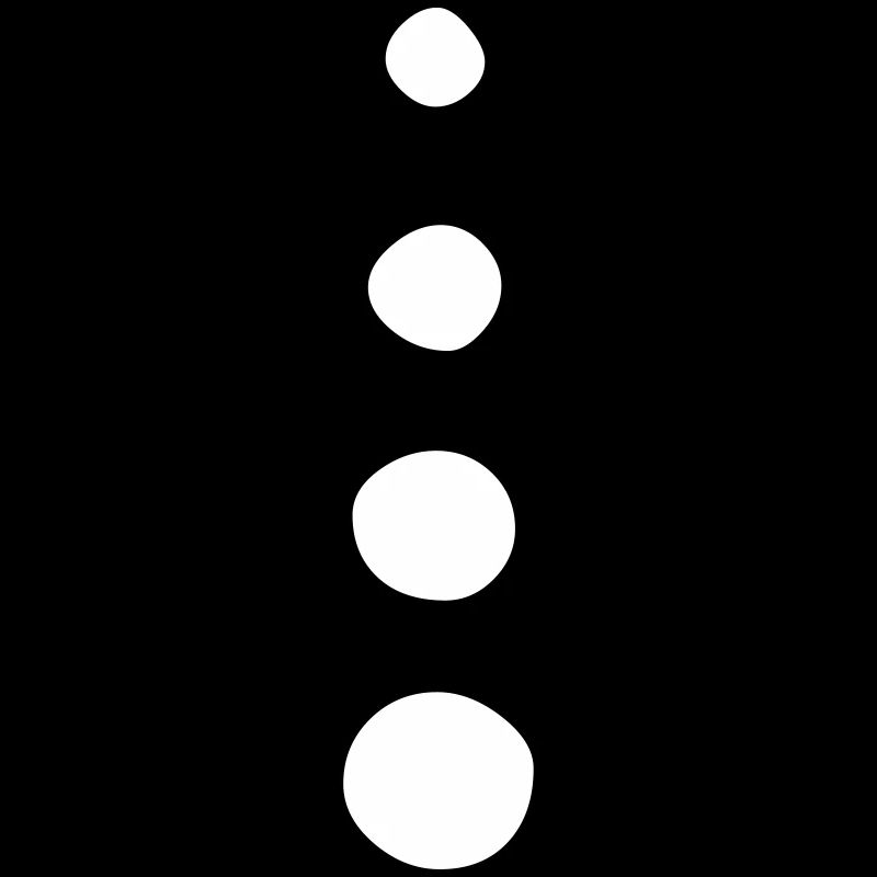 Dots Ornament - Circles go away (Vectorgraphic)