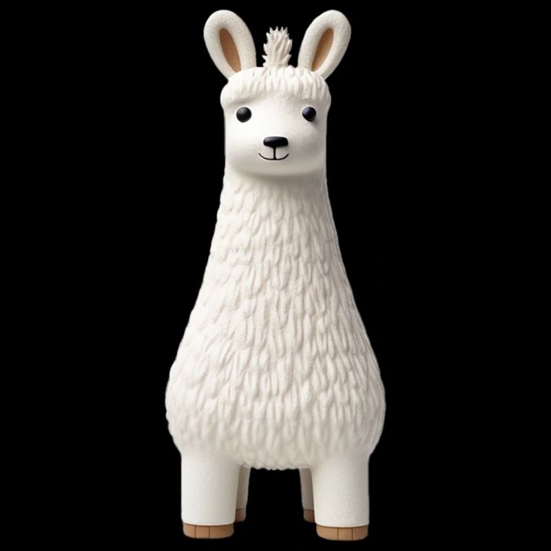 White llama figure
