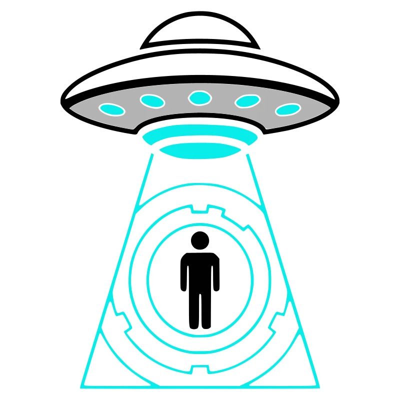 UFO Abduction Beam Me Up Vector