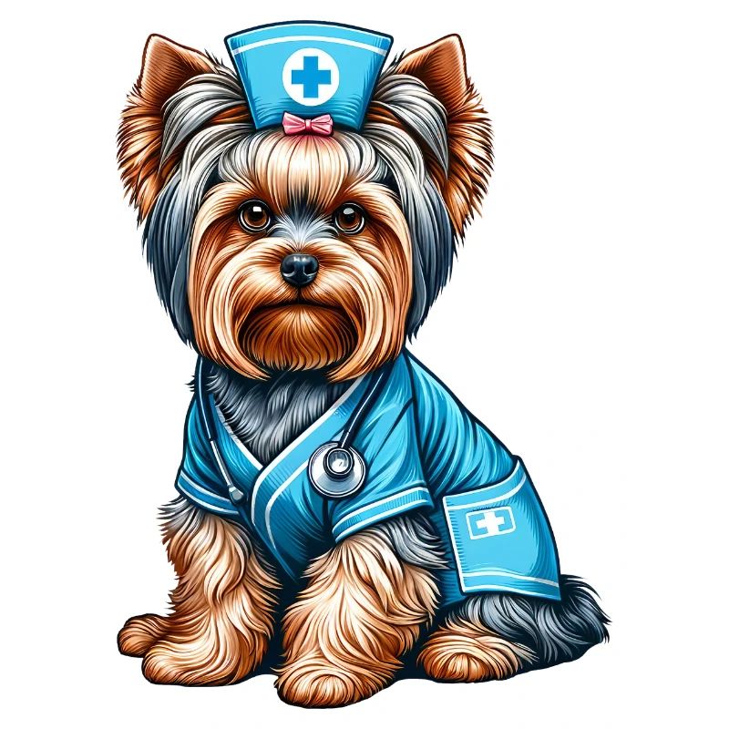 Yorkshire Terrier Krankenschwester