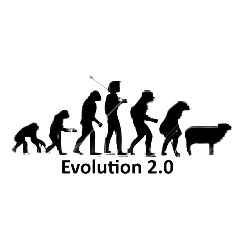 L’évolution humaine en silhouette