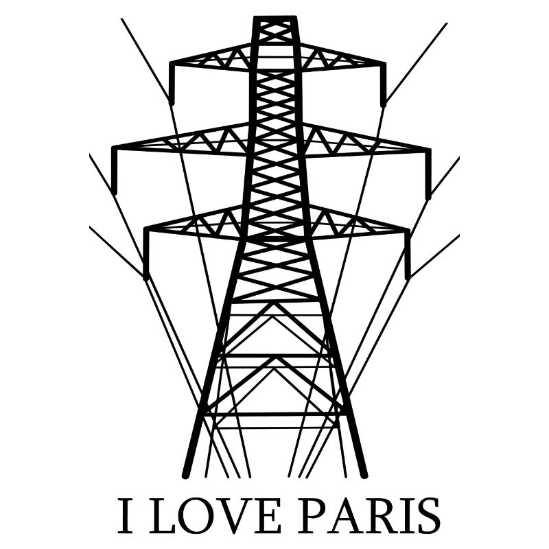 Ironic I love Paris Eiffel Tower as a power pole