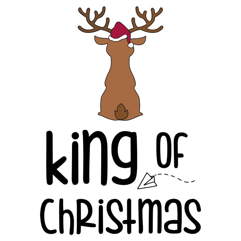 Deer with Santa hat