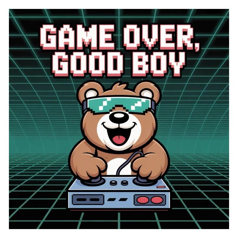 Retro Gaming Mignon DJ Bear