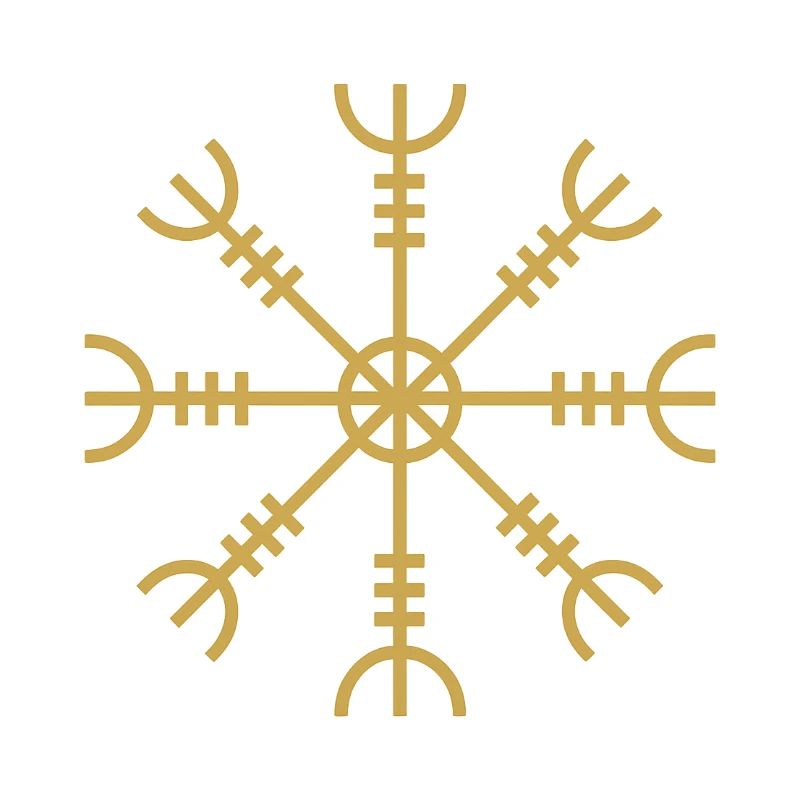 Nordische Rune Algiz - Schutzsymbol Wikinger