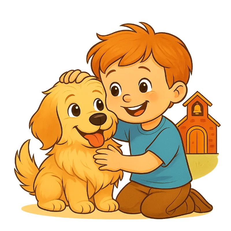Fluffy und der glückliche Freund – Emotionale Bindung