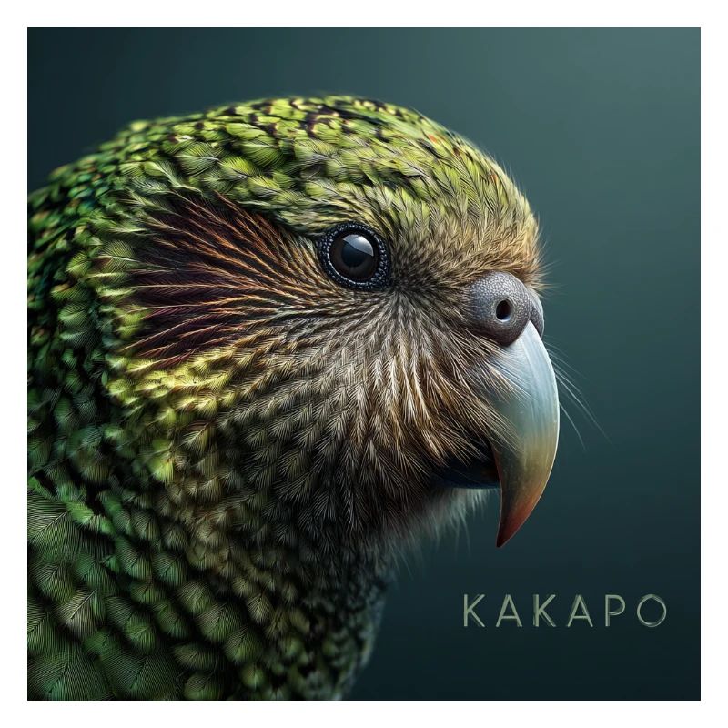 Kakapo – Perroquet vert rare
