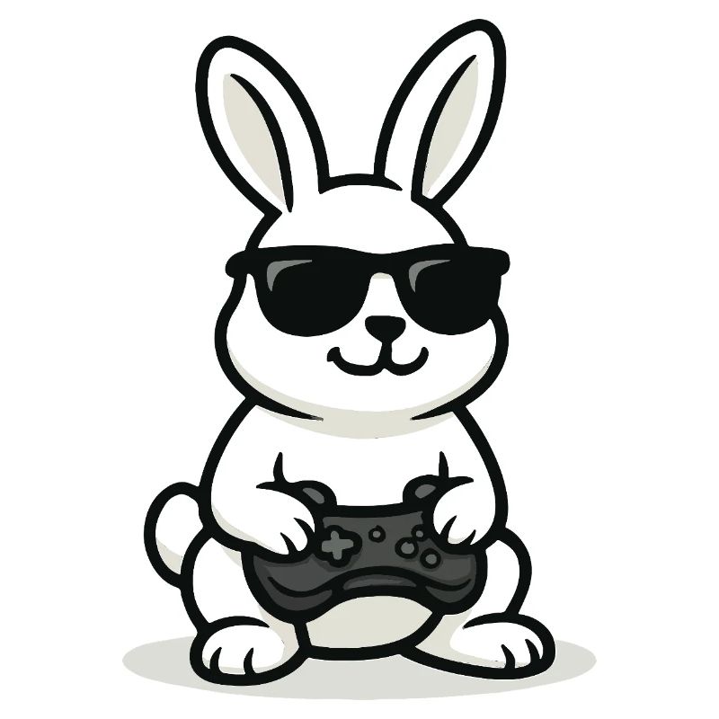 Lapin de jeu cool