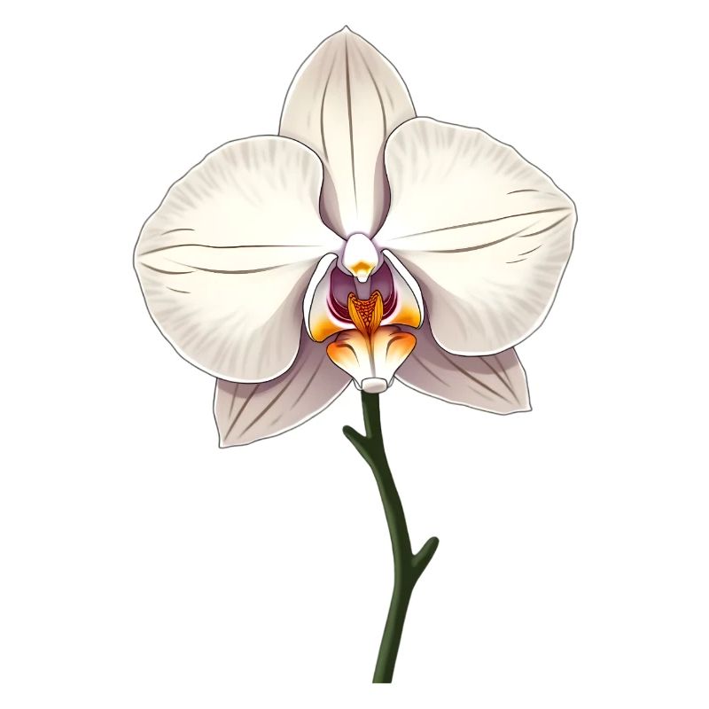 Orchidée blanche