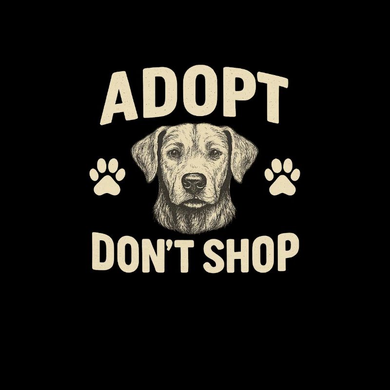 Conception de motif d’adoption de chien