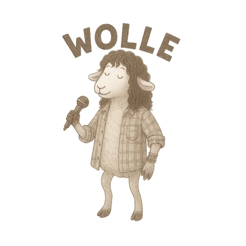 Wolle Schaf mit Mikrofon