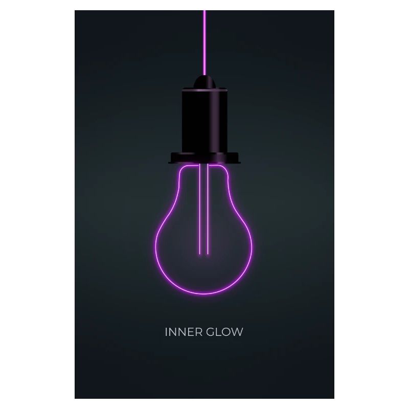Affiche de l’ampoule néon Inner Glow