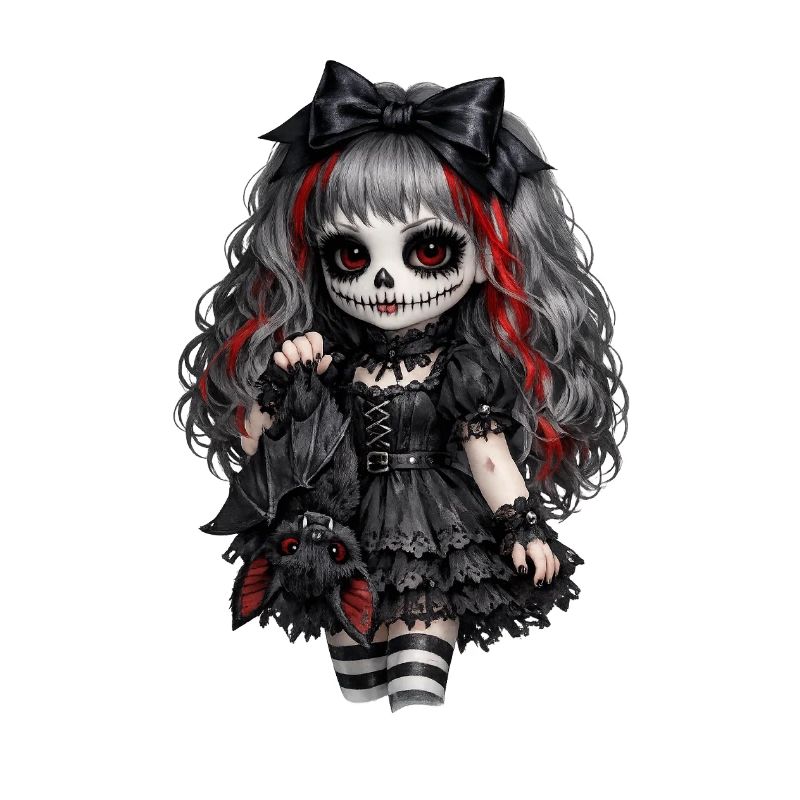 Gothic Sugar Skull Doll