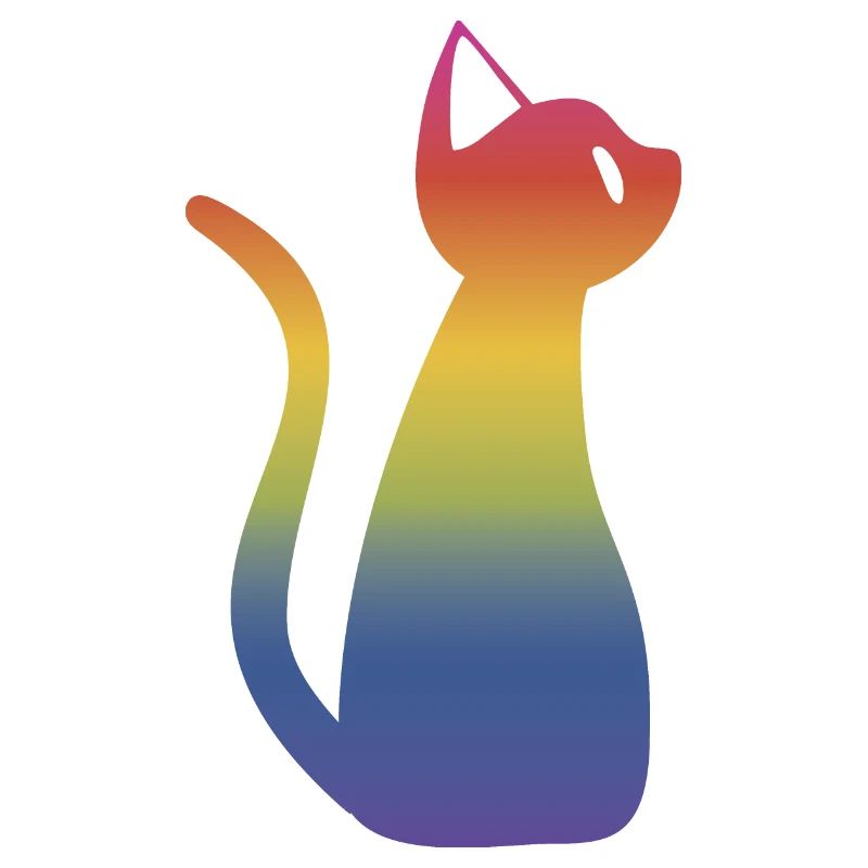 Regenbogen Katze
